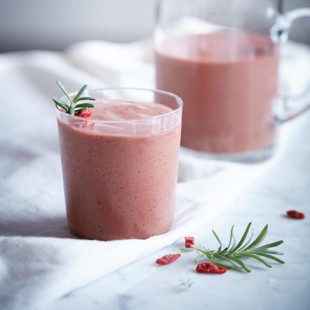 Kirsebær, Pistasje- og Kombucha smoothie