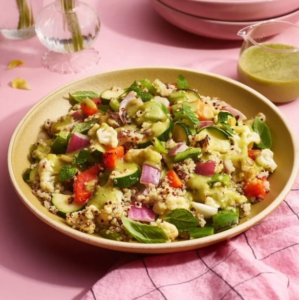 Grillede grønnsaker og Quinoa salat