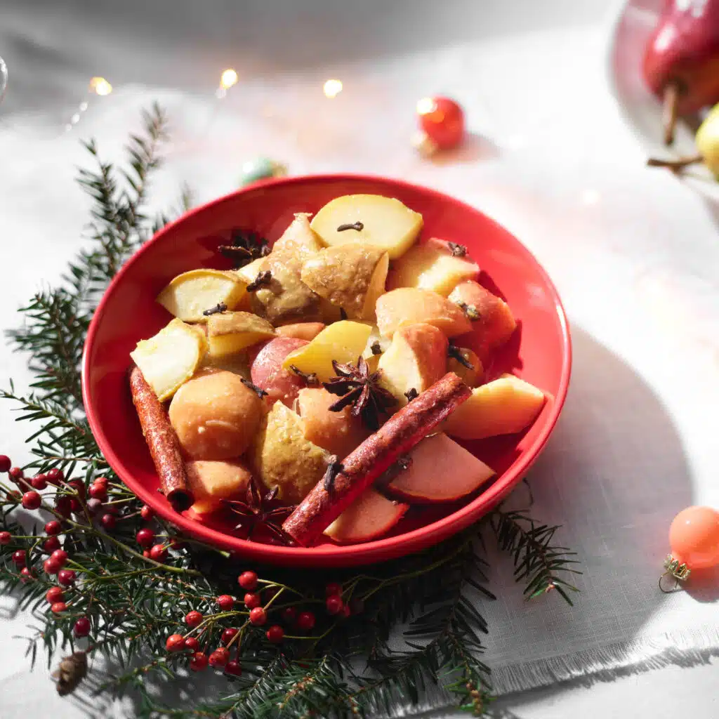 Ovnsbakt vinterfrukt med honning og sitrus