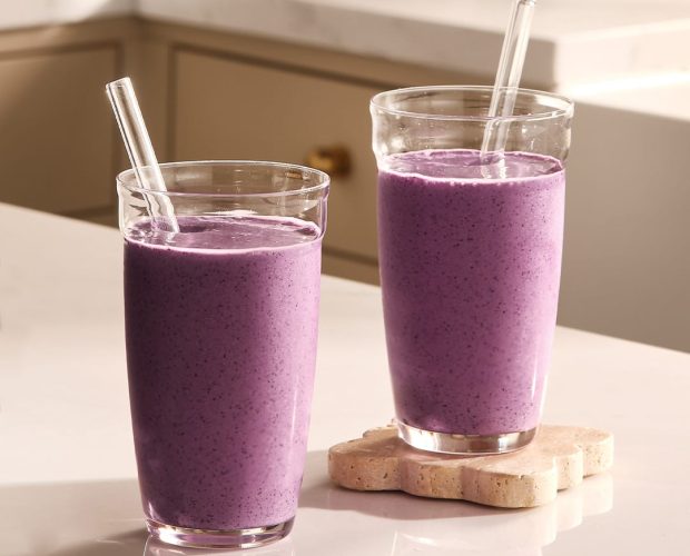 Havresmoothie med blåbær